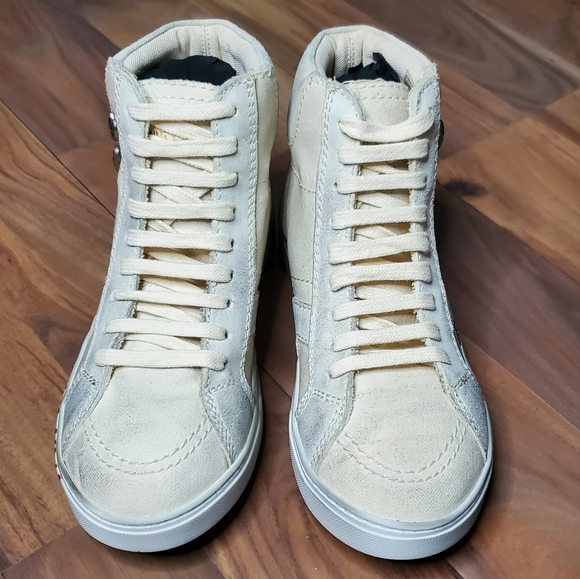 Saint Laurent Distressed Sneakers, Size 6½ - Picture 3 of 9